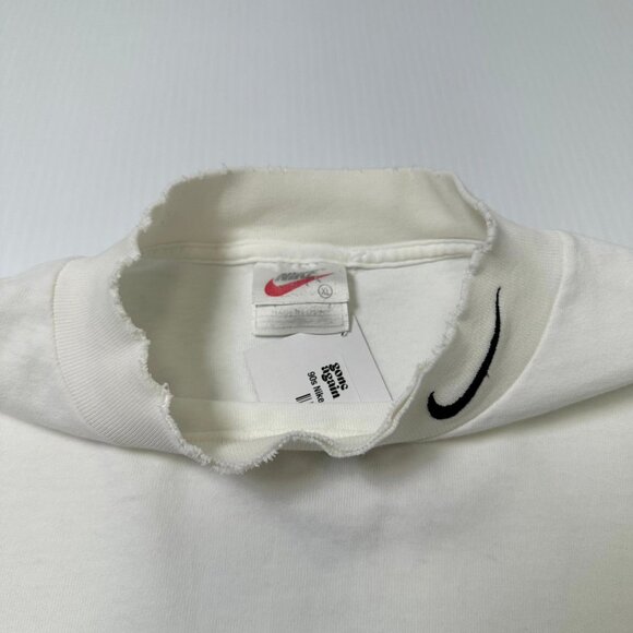 90s Nike Embroidered Logo Long Sleeve Shirt XL - Picture 2 of 3